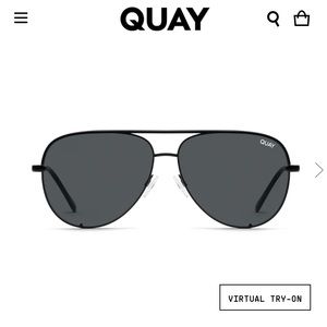 QUAY High Key Sunglasses Black/Smoke